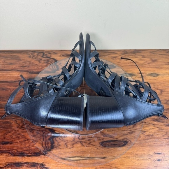 NEW Steve Madden Cherri30 strappy Sandal - black leather - Picture 13 of 16